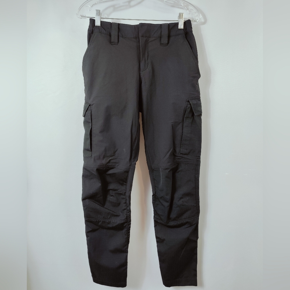 Engelbert Strauss Women's Black Mid Rise Cargo Pants, Sz 4